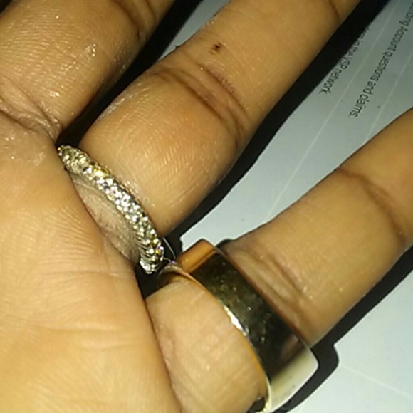 CZ TRIPLE BAND ENGAGEMENT RING💍 - Picture 4 of 7